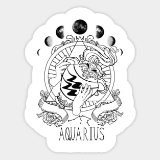 Zodiac Aquarius Sticker